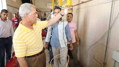 محافظ المنوفية يتفقد محطة مياه 