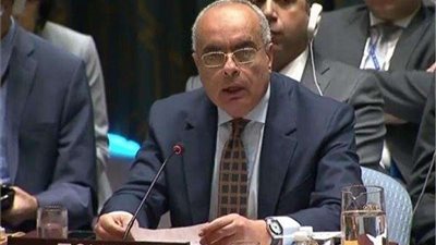 مندوب مصر في الأمم المتحدة يشارك باجتماع مجلس الأمن