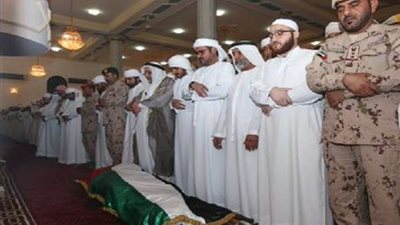 حشد كبير في تشييع جنازة جثامين شهداء الجيش الإماراتي