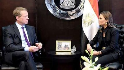 وزيرة الاستثمار تلتقي رئيس اتحاد غرف الصناعة والتجارة الألمانية