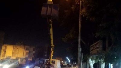 المعداوي: الانتهاء من إنارة حي الشروق بالكيلو 4 بمطروح