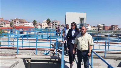 نائب محافظ البحيرة تتابع توسعات محطة مياه الشرب بكفر الدوار