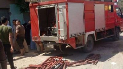 السيطرة على حريق هائل داخل شقة سكنية بالصف