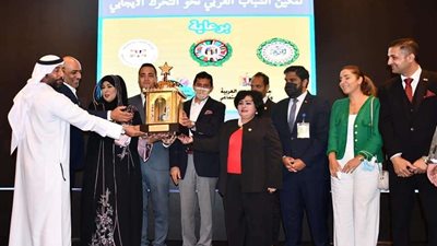 بالصور | وزير الرياضة يشهد احتفال الشباب العربي باليوم العالمي للشباب