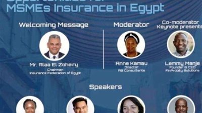 الاتحاد المصري للتأمين يبحث عن فرص النمو المتاحة لتغطية مخاطر مشروعات الـ 