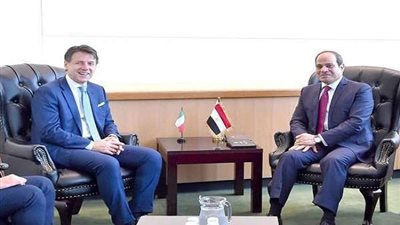 السيسي ورئيس وزراء إيطاليا يبحثان تسوية أزمات الشرق الأوسط