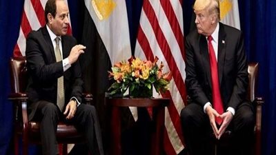 ترامب: الولايات المتحدة ومصر تجمعهما علاقة جيدة طويلة الأمد