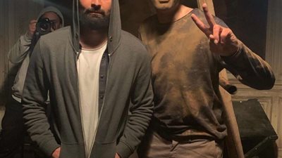 كواليس فيلم موسى.. كريم محمود عبدالعزيز مع أحمد حاتم