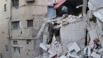 انهيار عقار سكني بالمرج وجاري حصر المصابين