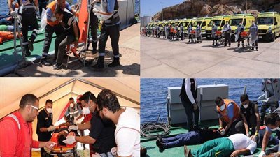 مركز البحث والإنقاذ الرئيسى للقوات المسلحة ينفذ التجربة 