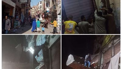 بعد حريق سنتر القيسارية بأسيوط.. إخلاء جميع الإشغالات وفتح الطريق أمام المواطنين