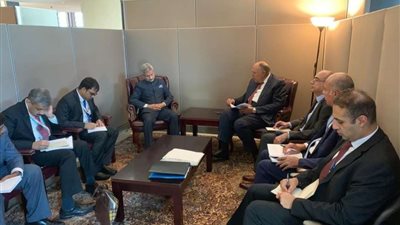 شكري يلتقي نظيره الهندي على هامش أعمال الجمعية العامة للأمم المتحدة