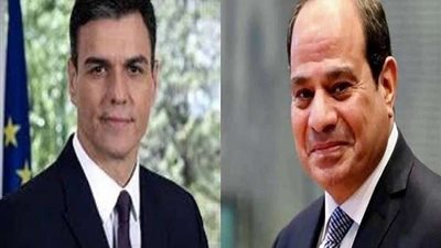 الرئيس السيسي يتلقى اتصالا هاتفيا من رئيس الحكومة الإسبانية