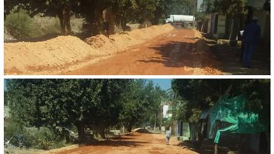 البدء في تمهيد الطرق بقرى مركز ديروط استعدادًا لرصفها ضمن الخطة الاستثمارية