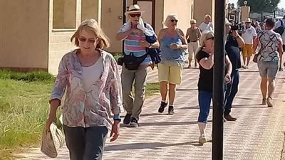 وفد سياحي من ألمانيا يزور المناطق الأثرية بالمنيا