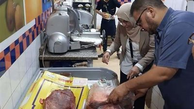 ضبط 15 طن لحوم ودواجن ومصنعاتها غير صالحة للاستهلاك بالجيزة
