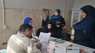 صحة الشرقية : الكشف علي ١٨٠ حالة في حملة إحساسك نعمة بأولاد صقر