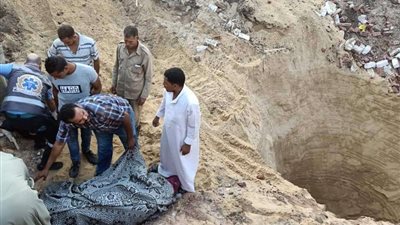 انتشال جثة ضحية التنقيب عن الآثار في طوخ