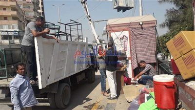 رفع 471 حالة إشغال متنوعة ضمن حملة مكبرة بشوارع مدينة بني سويف