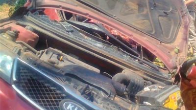 مصرع سيدة وإصابة زوجها ونجليها في حادث مروع بدمياط