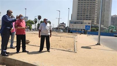 محافظ الجيزة يتفقد أعمال التطوير بميدان الجلاء وشوارع النيل والبحر الأعظم