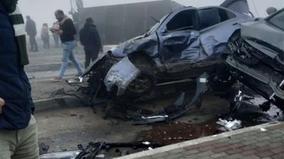 بالأسماء.. إصابة 6 أشخاص إثر انقلاب سيارة  بالبحيرة