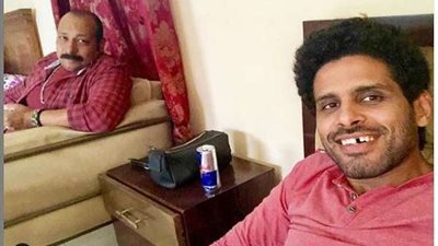 صورة| هكذا احتفل حمدي الميرغني بعيد ميلاد محمد ثروت