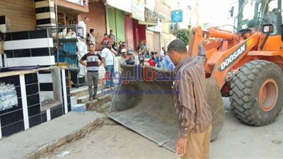 إزالة 252 حالة إشغال متنوعة في حملة ببني سويف