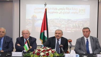 بالصور.. اشتية: احتياجات أهلنا بغزة على رأس أولويات زيارتنا لمصر