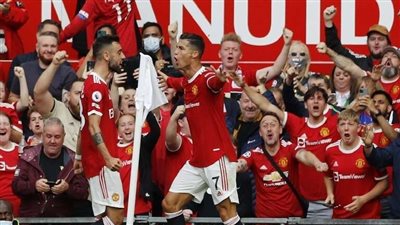 رونالدو يسجل أول أهدافه مع مانشستر يونايتد