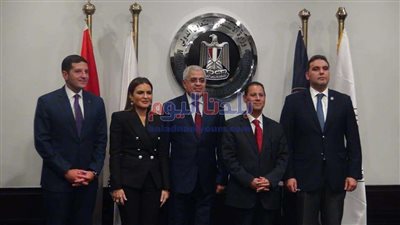 سحر نصر تشهد توقيع بروتوكول تعاون مع رئيس هيئة الرقابة المالية