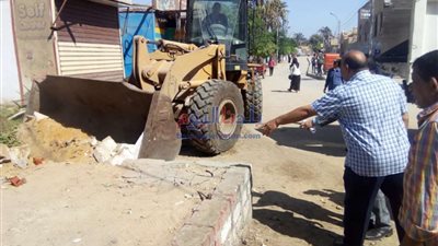 إزالة 390 حالة إشغال متنوعة في حملة للوحدة المحلية بمركز الفشن ببني سويف