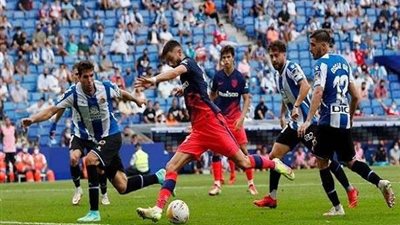 الدوري الإسباني.. أتلتيكو مدريد يفوز على إسبانيول فى الوقت القاتل