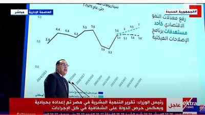 مدبولي: تقرير التنمية البشرية بمصر يعكس حرص الدولة على الشفافية في كل الإجراءات
