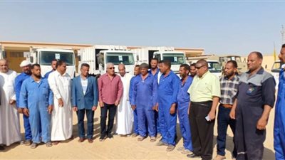 الغرابلي يتفقد الحملة الميكانيكية لمجلس مدينة سيوة