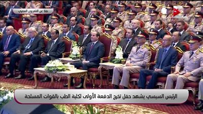 السيسي يشاهد فيلمًا تسجيليًا لتاريخ المشير محمد عبد الغني الجسمي