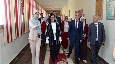 نسرين البغدادي تشهد افتتاح وحدة العنف ضد المرأة بالزقازيق