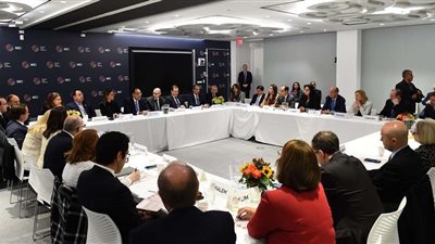 معهد الشرق الأوسط بواشنطن يستضيف رئيس الوزراء فى جلسة نقاشية (صور)