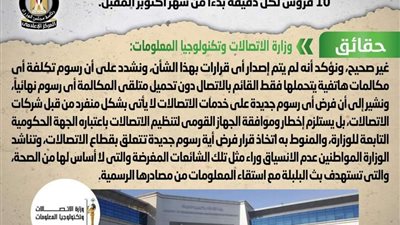 فرض رسوم على متلقي المكالمة التليفونية بقيمة 10 قروش بدءا من أكتوبر المقبل.. الحكومة ترد