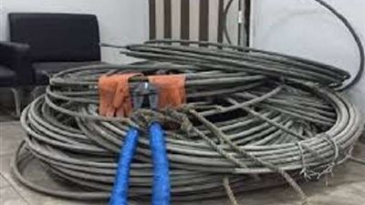 ضبط 4 عناصر إجرامية بالجيزة بحوزتهم 100 كيلو أسلاك كهربائية