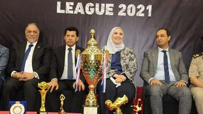 بالصور | وزيرة التضامن تكرم الفريق الفائز في بطولة الدوري الرياضي للمتعافين من الإدمان