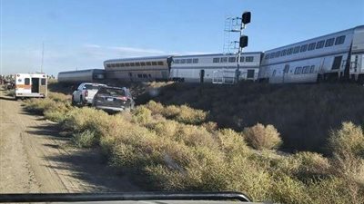 مصرع 3 على وإصابة 50 فى حادث خروج قطار بأمريكا