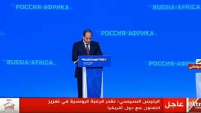 السيسي: تطلعات شعوب القارة تدفعنا للاستفادة من التجربة الروسية الناجحة