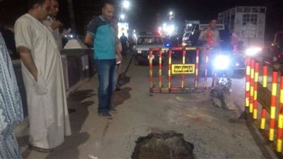 تحويلة مرورية على الطريق الدائري الإقليمي بعد هبوط الأسفلت