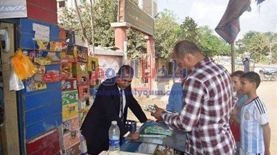 حملات لضبط الأسواق والتجميل ودهان أعمدة الإنارة بمركز أبوقرقاص بالمنيا