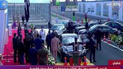 وصول الرئيس السيسي مقر افتتاح محطة معالجة مياه مصرف بحر البقر