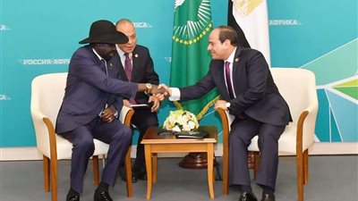 السيسي يبحث مع رئيس جنوب السودان سبل التعاون بين البلدين