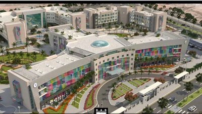 الخشت: مستشفيي أبو الريش الجديدة تقام على مساحة 88 ألف متر بسعة نحو 300 سرير