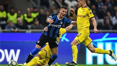 إنتر ميلان يفوز على دورتموند بهدفين بدوري أبطال أوروبا