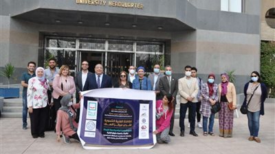 جامعة حلوان تطلق قافلة تنموية بقرى مركز الصف